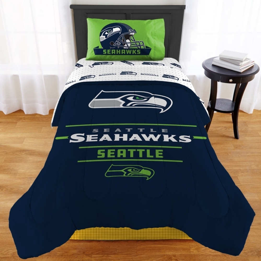 💲NFL Twin XL 2pc Comforter Set Seattle Seahawks